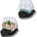 Handgefertigte Resin-Hand mit mundgeblasenem Glas – Spirituelle Deko, Teelichthalter & Meditationsobjekt (Kopie)
