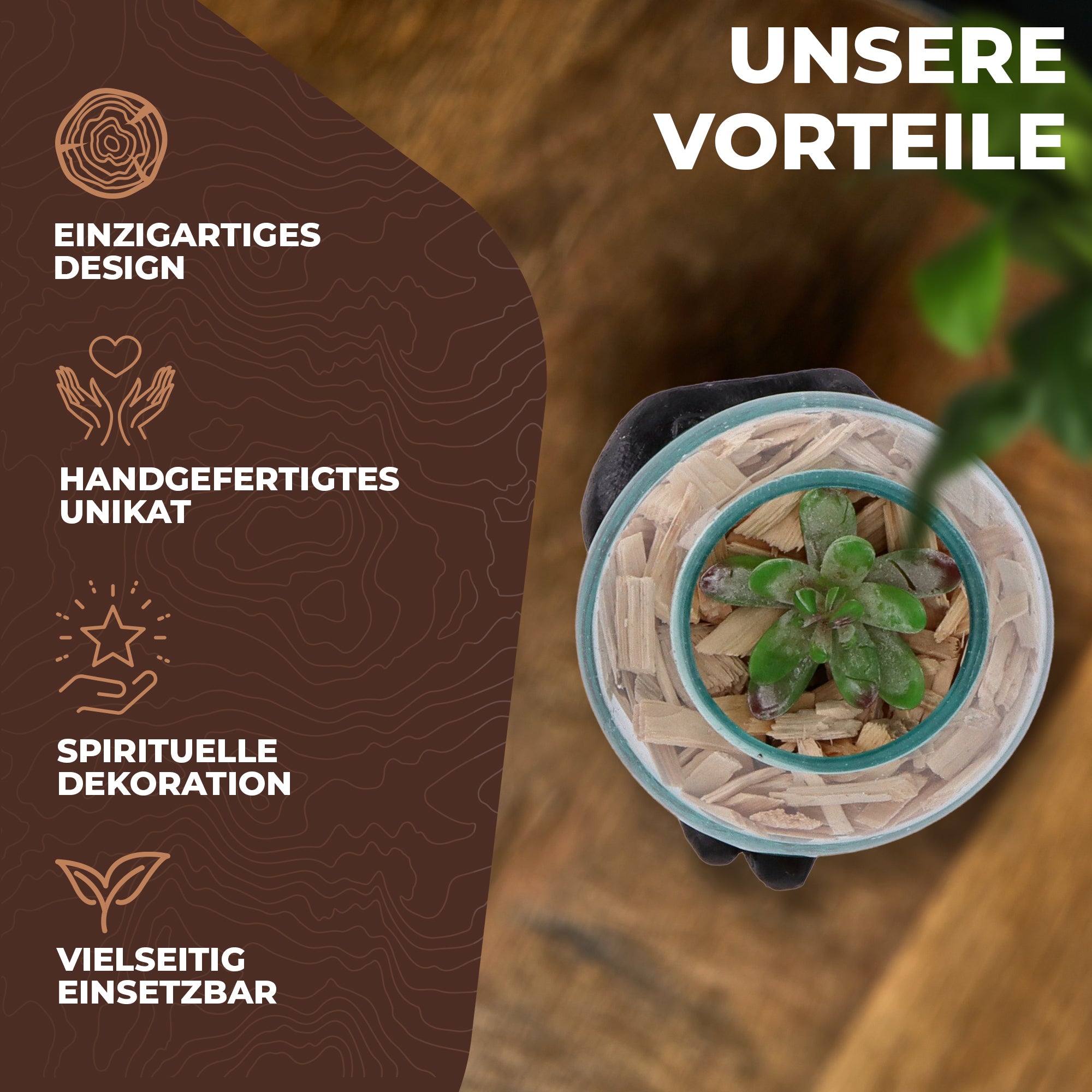 Handgefertigte Resin-Hand mit mundgeblasenem Glas – Spirituelle Deko, Teelichthalter & Meditationsobjekt (Kopie)